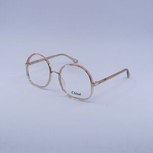 Chloe CH0032O 004 Eyeglasses Orange 55mm Round Frame